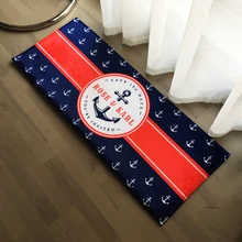 Лодка в средиземноморском стиле анкерный коврик с принтом гостиная спальня длинные двери коврики для ванной абсорбирующий нескользящий декоративный коврик
