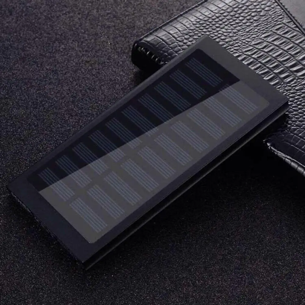 Solar 20000mah Power Bank External Battery 2 USB LED Powerbank Portable Mobile phone Solar Charger for Xiaomi mi iphone XS 8plus (2)