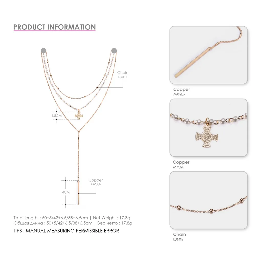 e-Manco Luxury Choker Necklace for Women Long Multi Layer Necklace in Gold Color Hot Charm Pendant Necklaces Fashion Jewelry