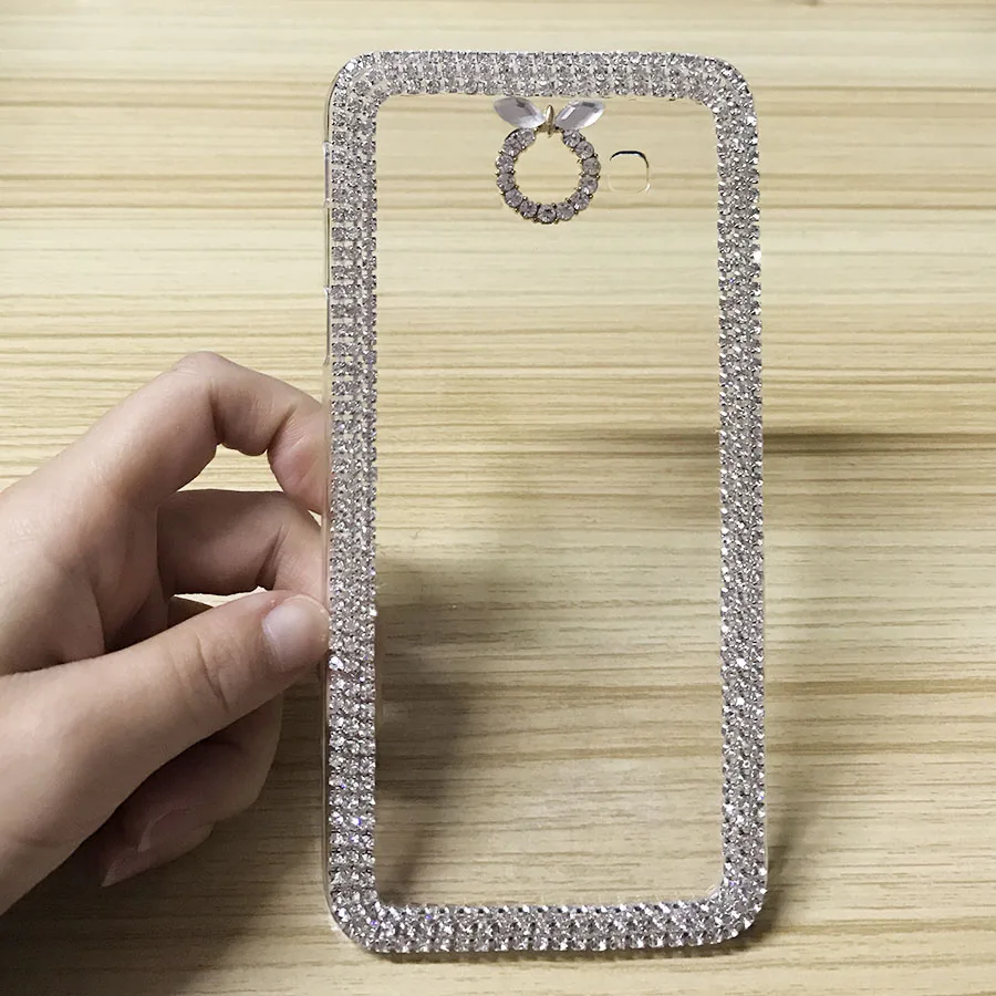 

Fashion Glitter Bling Case For Samsung Galaxy A8 2016 Case A810F A810YZ Phone Cases Cute Clear Diamond Shining Back Cover Shell