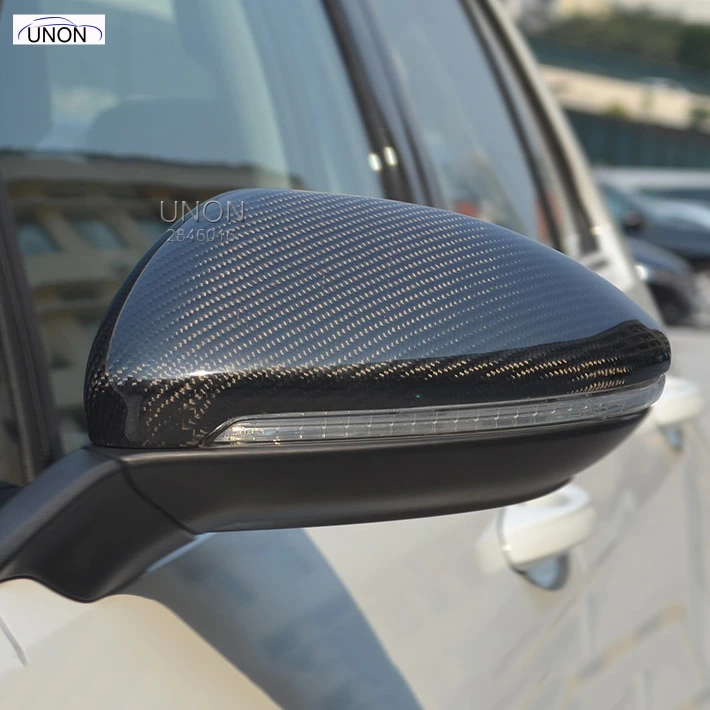 

One pair left and right of Carbon Fiber Rear View Wing Mirror Covers Caps For Beetle CC Eos Passat Scirocco