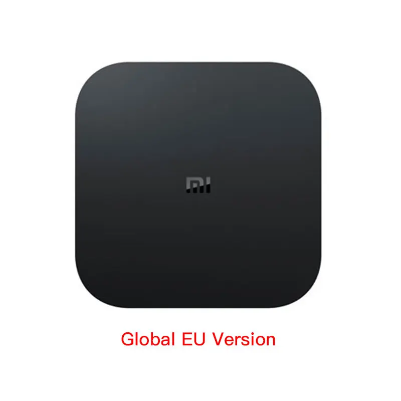 Оригинальная глобальная Xiaomi Mi ТВ коробка S 4K ТВ-приставка Android ТВ 8,1 со сверхвысоким разрешением Ultra HD, 2G 8G WI-FI Google Cast Netflix IPTV Set-top Box Media Player - Цвет: Global EU Version