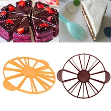 Ломтик равная порция маркер пирог делитель 10/12 шт ABS пищевой пластиковый резак день рождения принадлежности 32,5x27 см