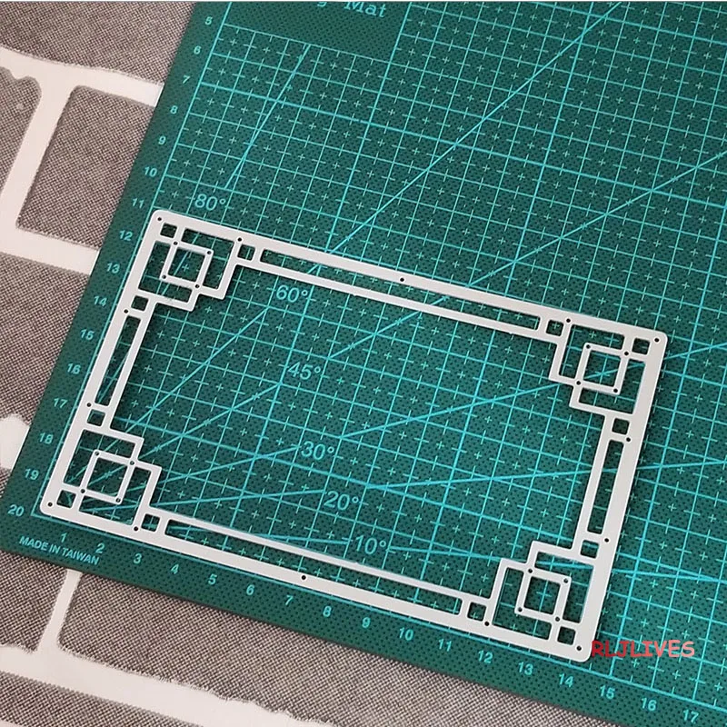 Прямоугольная рамка металлические трафареты для пресс-формы для DIY Скрапбукинг штамп/фото украшение для альбома тиснение бумажные карточки ручной работы