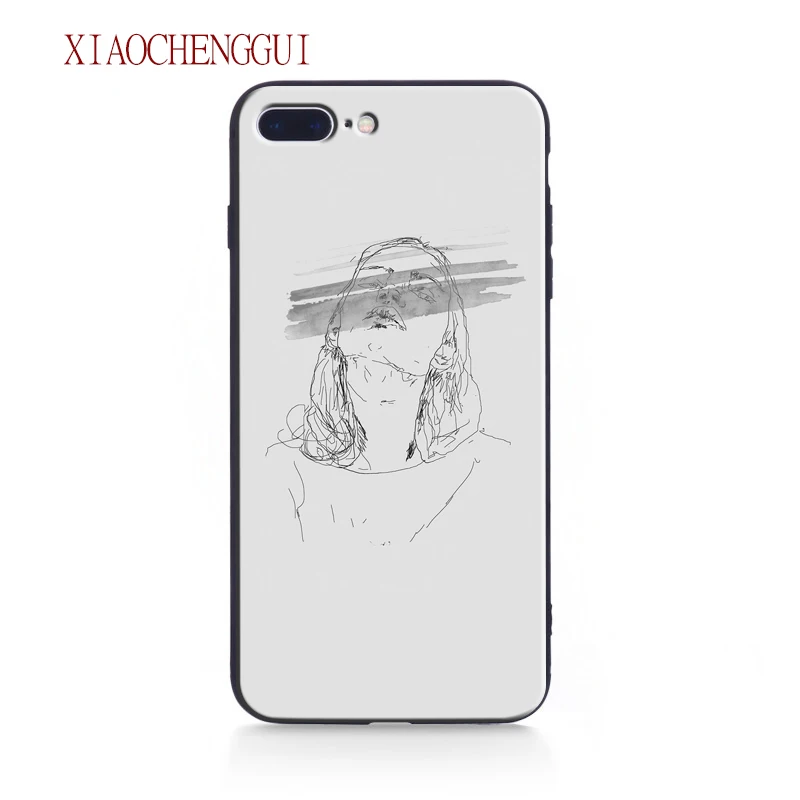 

For iphone 7 case Minimalist Drawing Art Tpu Soft Silicone Phone Case Cover Shell For Apple IPhone 5 5s SE 6 6s 7 8 Plus X case