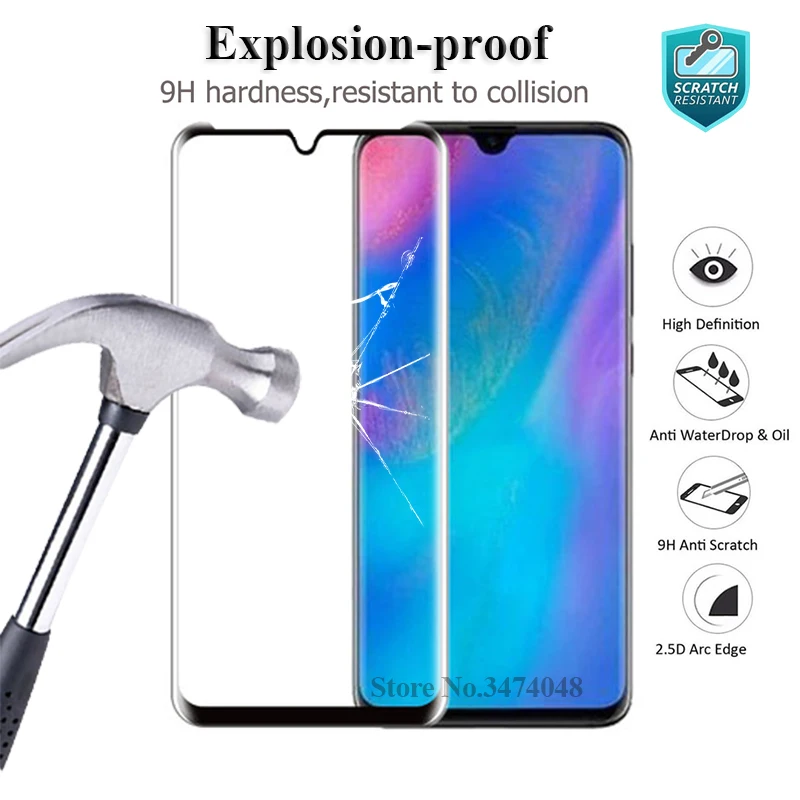 3D защитная пленка из закаленного стекла с полным на huawei p30 lite pro защитный глас p30lite