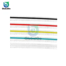 5pcs/Lot Single Row Male Pin Header 40Pin 2.54mm Straight Pin Header Strip Connector for PCB Board DIY Soldering Welding 5pcs/Lot Single Row Male Pin Header 40Pin 2.54mm Straight Pin Header Strip Connector for PCB Board DIY Soldering Welding