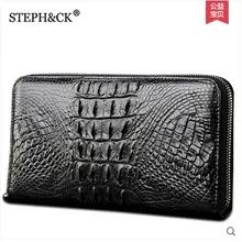 2019 shidifenni crocodile men clutch bag man grab bag large volume real crocodile leather men bag elegant women s clutch bag with patent leather and crocodile print design