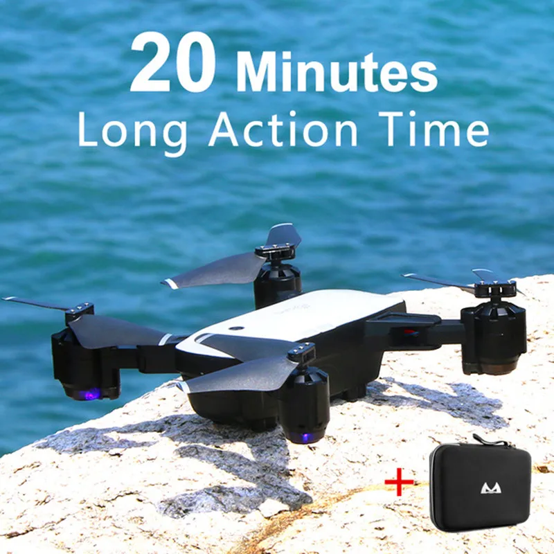 

S20 Drone With HD 1080P Wifi Camera Quadrocopter Hovering FPV Quadcopters 5MP Folding RC Helicopter Storage bag toy for boys