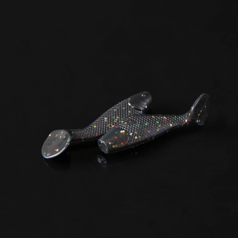 Spinpoler 50pcsLot Soft Fishing Lure Swimbait 50mm1.6g Magic Lures Carp Fishing Tackle Soft Shad Bait Worm Isca Artificial  (6)