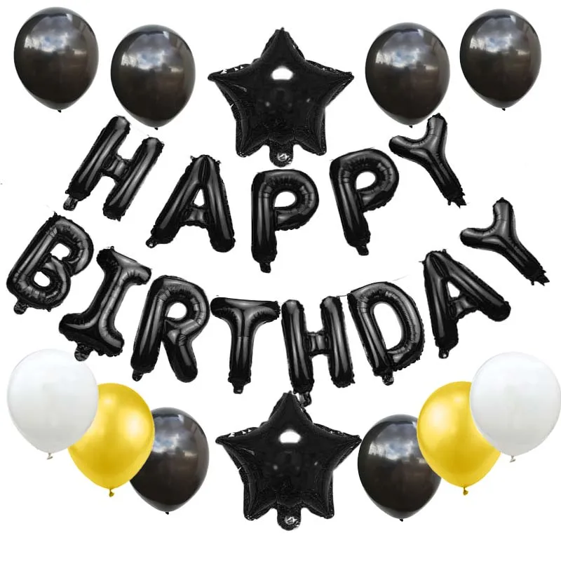 Воздушные шары с голубыми буквами на день рождения, украшения на день рождения, фольгированные шары для детей и взрослых, балоны с алфавитом, латексный гелиевый баллон S7XZ