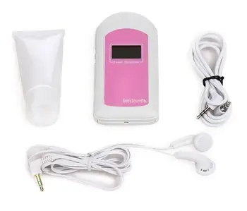 

Contec BABYSOUND B Pocket Fetal Heart Doppler US FDA Approved LCD Gel + Headset