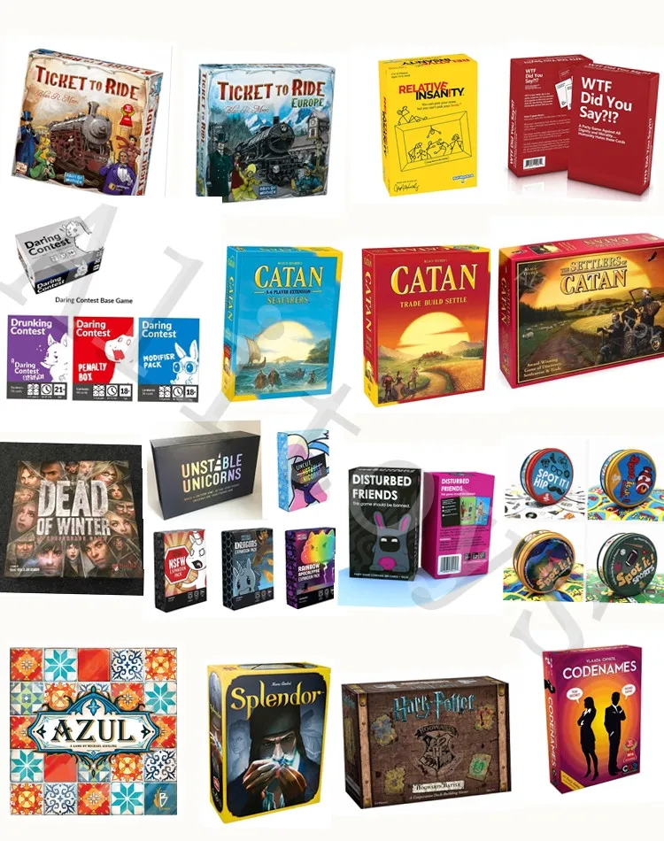 

Wholesale Board Game Unstable Unicorn Catan Azul Codenames Ticket to Ride Spot it Rick and Morty Splendor One Night Werewolf