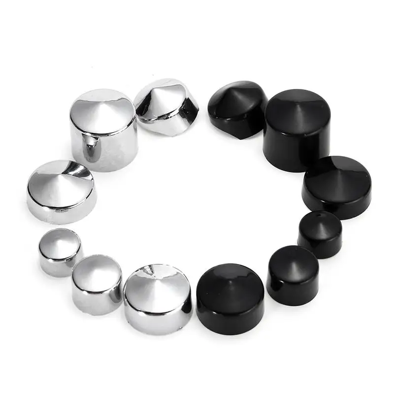 Tanie 1 zestaw motocykl śruba Chrome Bolt Toppers kapsle ochronne zestaw dla harley davidson Dyna Glide bliźniacza kamera 1991 2013 akcesoria Motobike