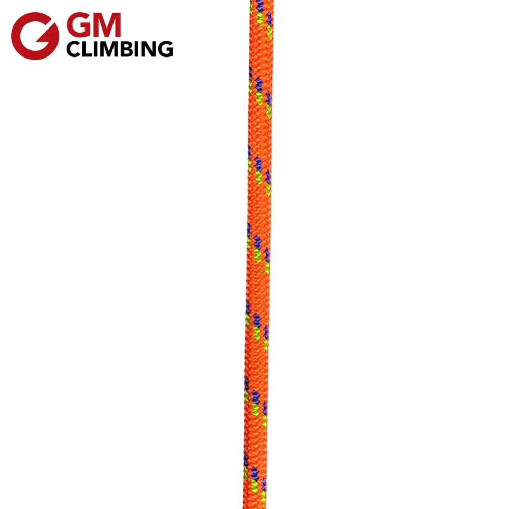 23kN تسلق حبل 10mm شريط زينة مزدوج التبعي فائدة 20ft الحبل رضوخ تسلق الجبال البضائع سحب