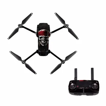 

[M0148] skull for DJI Mavic Pro Decal Skin Sticker Drone Body + Remote Controller + 3 Battery Protection Film Cover