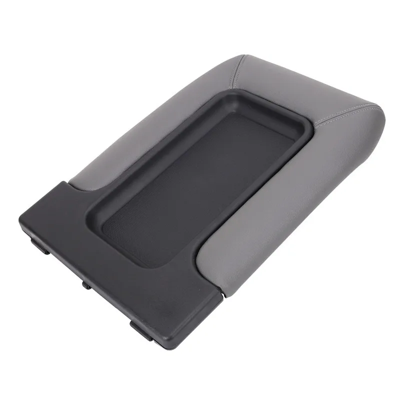 Vehicle Leather Center Console Armrest Cover Lid Cap For Chevrolet Chevy Tahoe Silverado 1500 2500 3500 Suburban GMC KOLEROADER (21)
