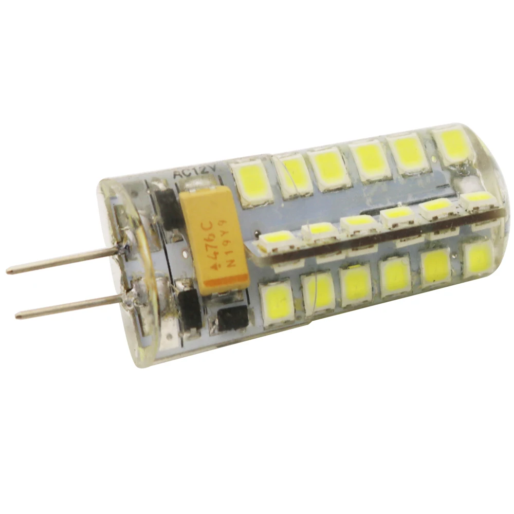 10 шт. Led 12 В G4 лампа Светодиодная AC DC 4 Вт 48LED SMD 2835 прожектор 360 Угол луча Замена для