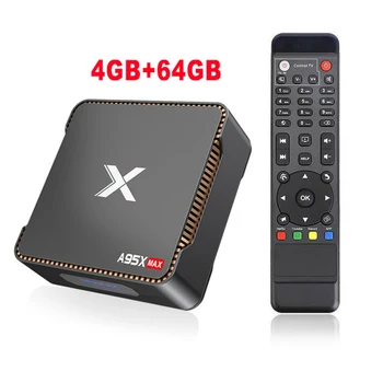 

2G+32G/4G+64G TV Box Wifi Bluetooth 4.2 Smart Television Media Player Topbox Remote Control Set