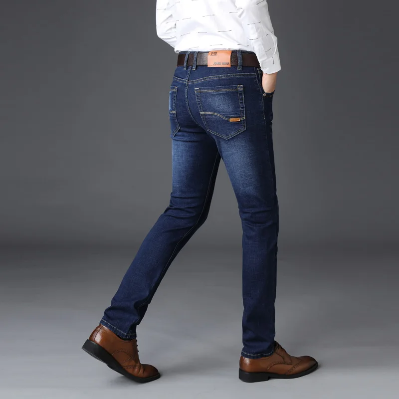 Fall Winter Man Regular Fit Jeans Stretch Slim Men Casual jean Classic Business Denim Pants hommes hombre Plus Size Trousers