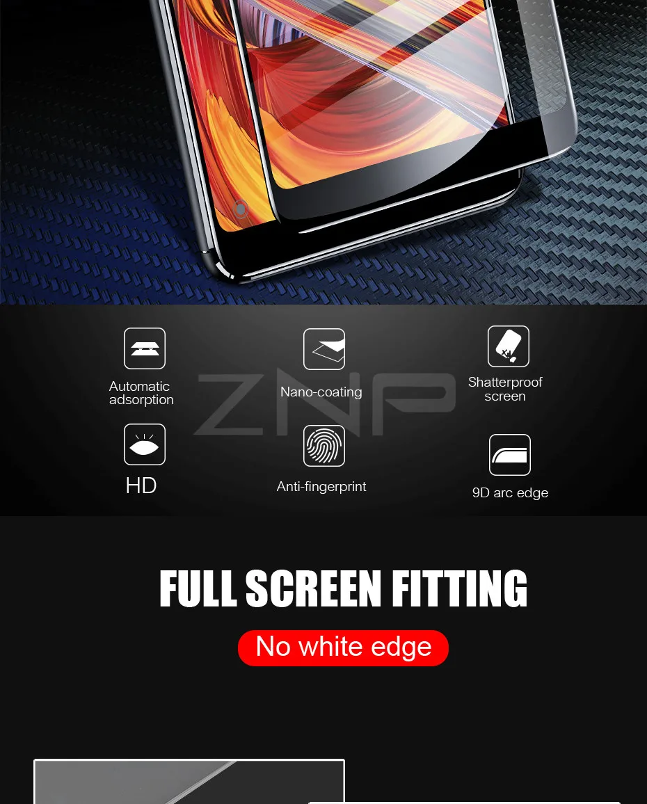 ZNP 9D стекло для Xiaomi Redmi 5 plus Redmi Note 6 5 Pro 5A защита экрана полное покрытие для Redmi S2 4X 6A закаленное стекло
