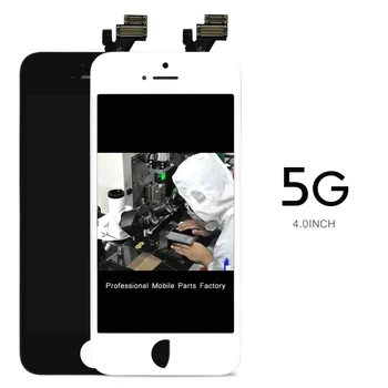 

10pcs No Dead Pixel LCD For Iphone 5 LCD 4.0 inch Display with Touch Screen AAA black white Digitizer Assembly Replacement