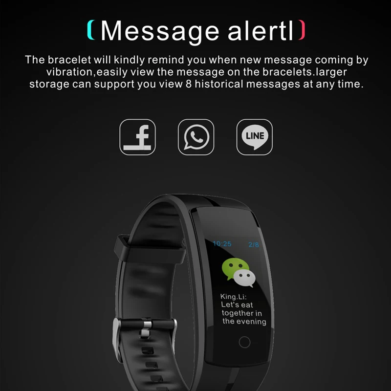 QS100 Смарт IP67 Водонепроницаемый Heart Rate Monitor Спортивные Фитнес измеритель