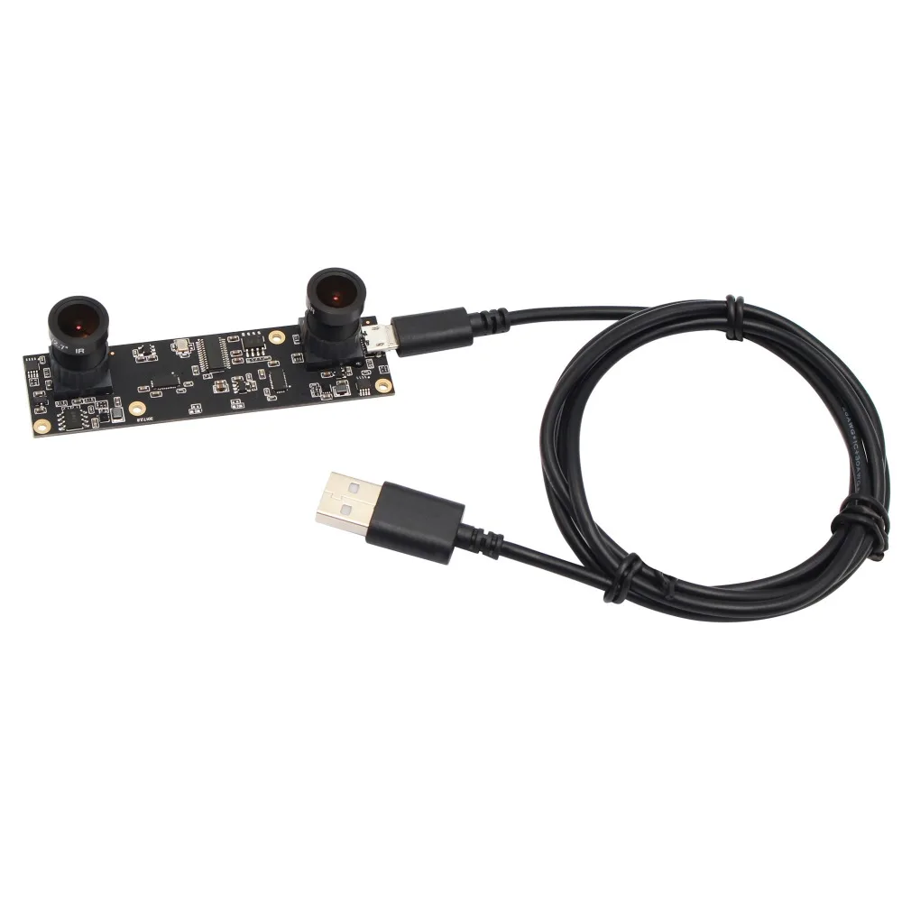 2 8 мм широкоугольный двойной объектив USB модуль камеры Aptina AR0330 1920x1080 mjpeg 30fps камера
