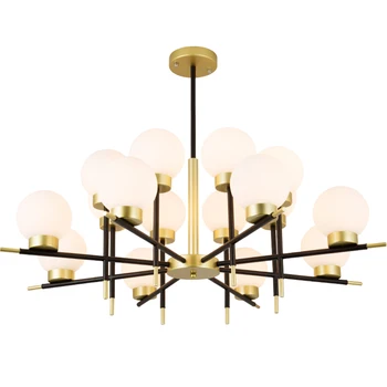 

Nordic Creative Led Pendant Lights Modern Living Room Bedroom Luxury Hanging Lamp Milk White Glass Ball Lampshade Pendant Lamp