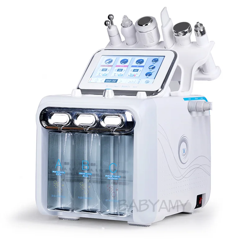 

6 In 1 H2O2 Water Oxygen Jet Peel Hydra Beauty skin Cleansing Hydro Dermabrasion Hydra facial Machine Water Aqua Peeling