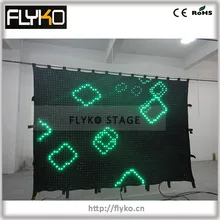 Светодиодный занавес p4 2x3 м RGB светодиодный черный занавес