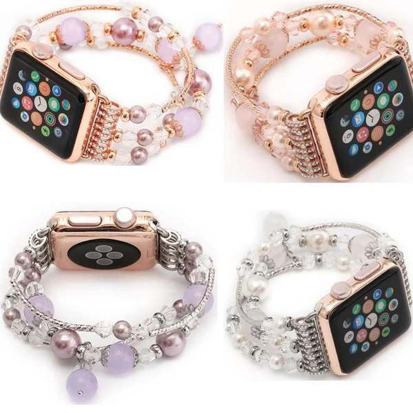 Браслет с агатом для Apple Watch 38 мм 42 iWatch series 5 4 40 44 мм|Ремешки часов| |