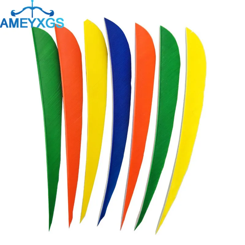 

50Pcs Archery Arrow Feather 5" Arrow Turkey Feather Fletching Natural Right Wings DIY Tools For Hunting Shooting Accessories