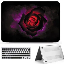 Печатный жесткий чехол для ноутбука Shell+ Keyborad обложка для Apple Macbook Air11 13 Pro retina Touch Bar 11 12 13 15 дюймов