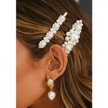 Ювелирные изделия JUJIA za, заколки с искусственным жемчугом для женщин и девочек, заколка зажим для волос, заколки для волос, свадебные аксессуары