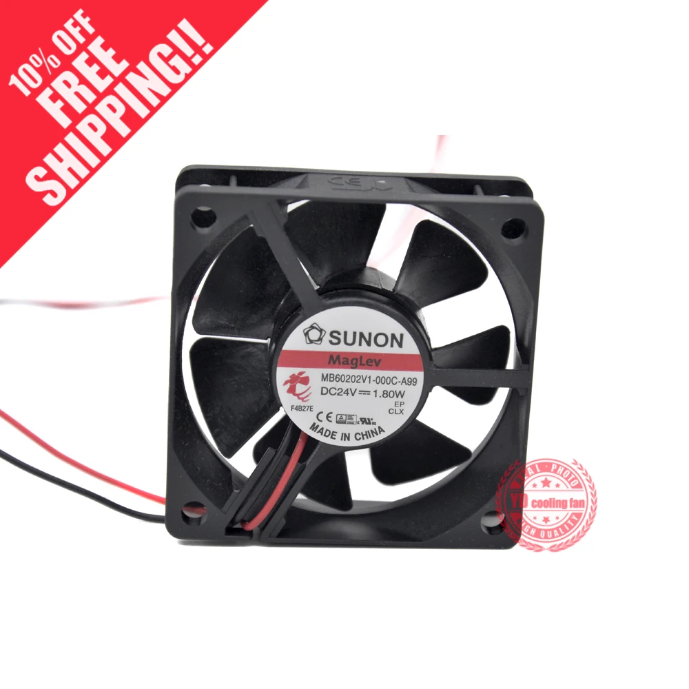 Новый SUNON MB60202V1 000C A99 6020 24V 1 8 W Частотный охлаждающий вентилятор| |