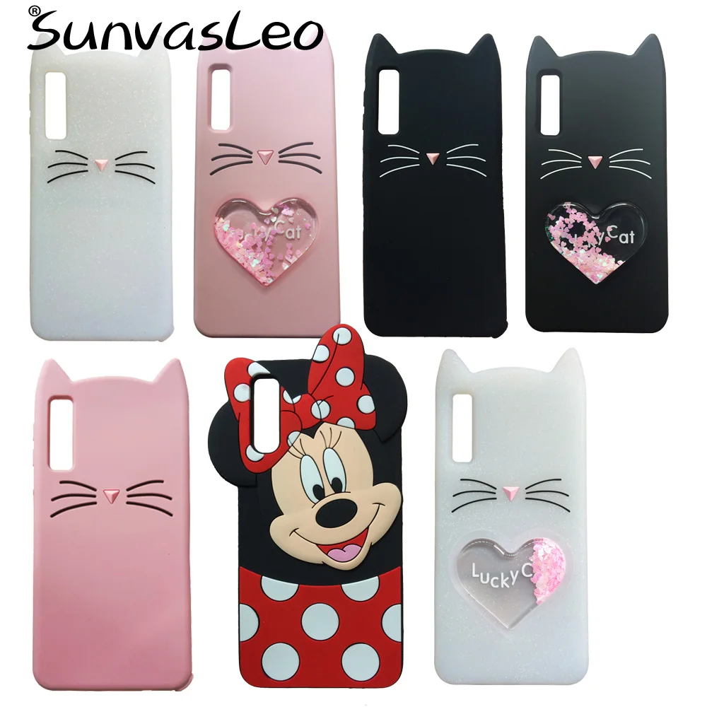 

For Samsung Galaxy A7 2018 3D Cartoon Soft Silicone Case Phone Back Cover Skin Shell For Samsung A7 2018 6.0" Cases Fundas Coque