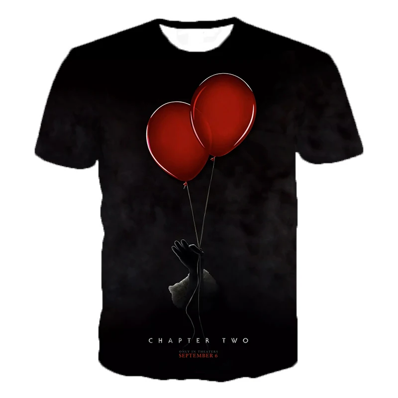

New Arrival Thriller Movie It: Chapter Two 3D T-shirts Men Women Summer Personality Tee Horror Movie Print Casual T Shirt Tops