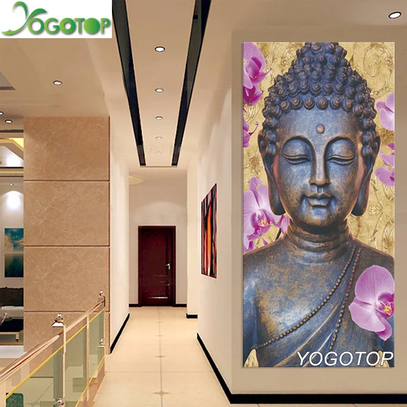 Картина из страз YOGOTOP 5D сделай сам вышивка крестиком Орхидея Будда полная
