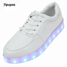 7ipupas Basket Colorful Luminous Led Shoes Unisex Adult Homme Femme Lumineuse Schoenen Light Up Chaussures Men Casual Led Shoes