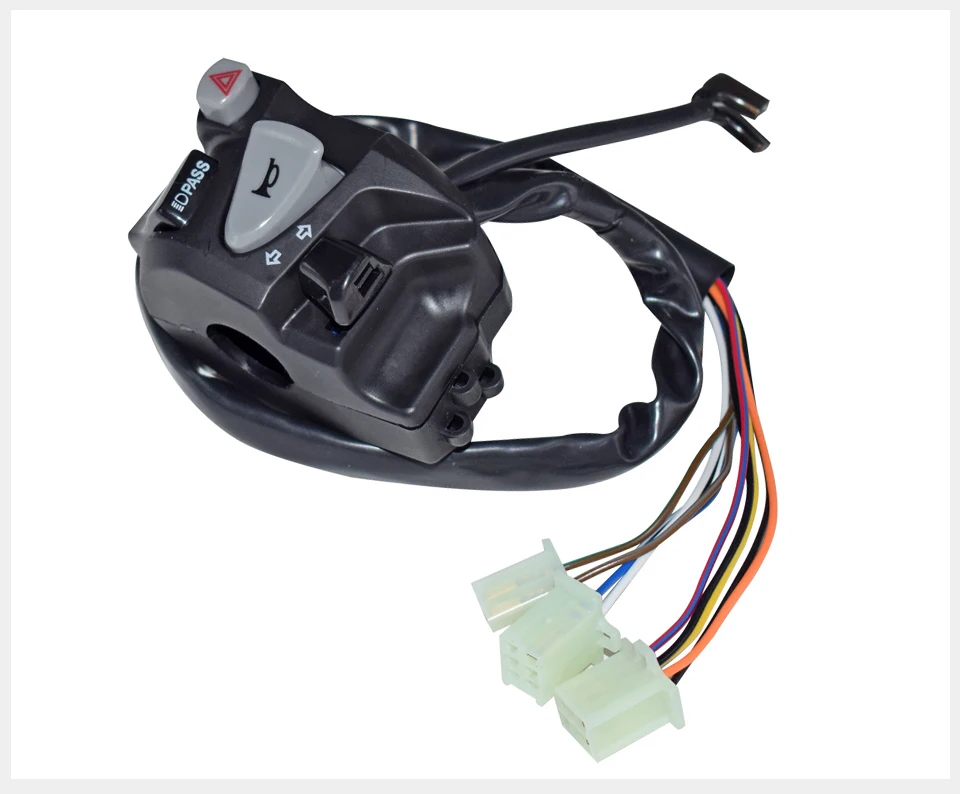 7/" 22 мм на руль мотоцикла или Управление переключатели пройти светильник головной светильник сигнала поворота Рог Кнопка включения со жгутом проводов для MSX