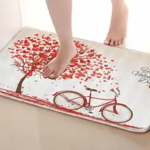 Велосипед стиль Коврики для улицы, смешной Противоскользящий коврик для ванной, дверные коврики, дверные коврики под входную дверь