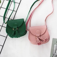 Для маленьких девочек, мини сумка милый из плиса с кисточками для малышей небольшие кошельки для монет Кошельки прекрасные дети Сумки Детские Наплечные сумки