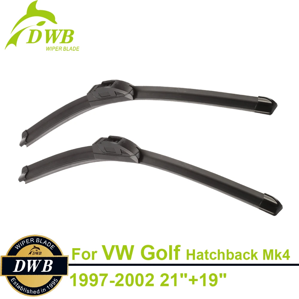 Wiper Blades for Volkswagen Golf Hatchback Mk4 1997 2002 21"+19", 2pcs