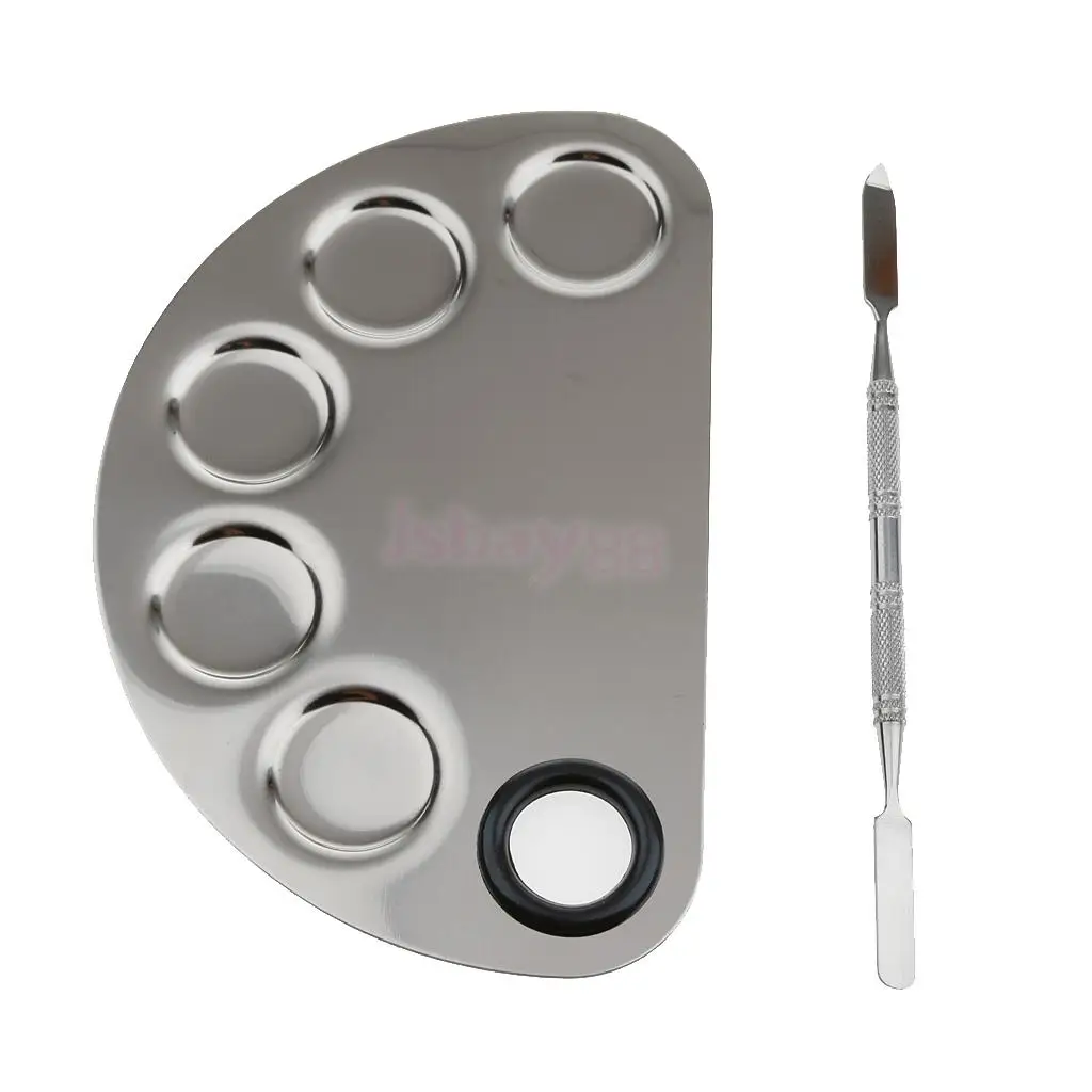 

Pro Stainless Steel Cosmetic Makeup Palette Spatula Foundation Mixing Tool