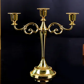 

Home Decoration Candle Holders Metal Candlestick Wedding Gift Table Decoration Candelabrum Silver/Gold/Bronze/Metal Candllestick