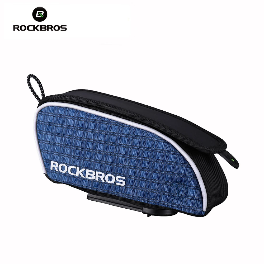 

ROCKBROS Bicycle Bag Rainproof Top Tube Cycling Bike Bags With Lid Portable MTB Road Bicycle Bike Accessories Bisiklet Aksesuar
