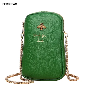 

Leather Bag New Summer Chain Mobile Phone Bag Female Messenger Bags Purse Korean Small Messenger Female Mini Bag