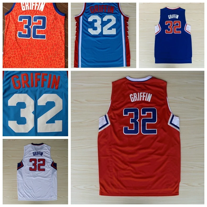 Top Quality New Fabric The Los Angeles 32 Griffin Basketball Jerseys 7