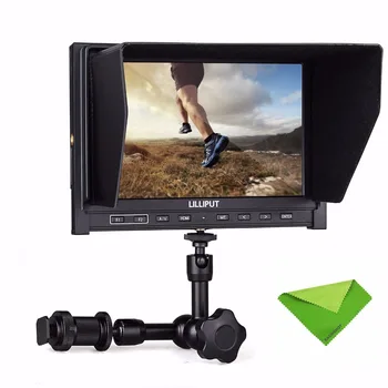 

Lilliput 7" 339 IPS 1280x800 Slim HDMI Input AV In&out Camera Monitor Comes With 2600mah Battery+7 Inch Magic Arm+Cleaning Cloth